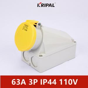 Buy cheap 63A IP44 Waterproof European Surface Mounted Socket IEC Standard from wholesalers