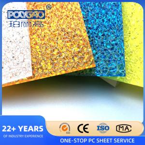 UV Resistant Coating PC Particle Sheet Scratch Resistant Surface Polycarbonate