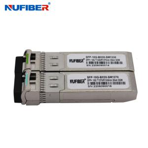 Mini 10G WDM SFP+ Module 1270nm/1330nm 10G BIDI SFP+ Transceiver 20km LC