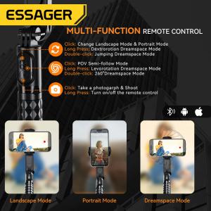 Buy cheap Essager Single-axis Gimbal Stabilizer Phone Holder With LED Fill Light Handheld Mobile Phone Stand from wholesalers