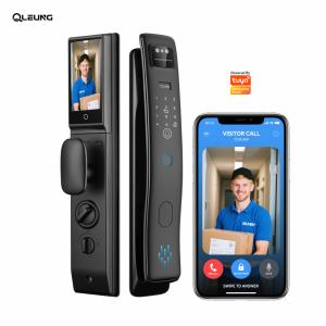 Buy cheap Qleung S958Max Remote Control Video Calling with 3D Face Palm Fingerprint Recognition Code Card Key Unlock Tuya Smart Home Door Lock from wholesalers