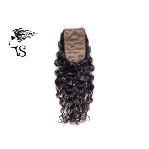 Buy cheap Curly Silk Base Lace Frontal Closure Hair Toppers For Women's Thinning Hair Deep Wave from wholesalers