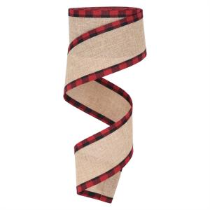 Buy cheap 40mm & 63mm*10y Jute Lattice Ribbon Biodegradable Lattice Burlap Ribbon from wholesalers