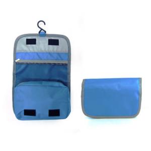 Buy cheap Poly Folding Hanging Toiletry Bag , Custom Cosmetic Bags With Brush Holder / Multi Compartment from wholesalers