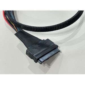 Buy cheap SFF-8654 8i to SFF-8654 8i High-Speed Mini SAS HD Connector Cable, 1.0 m 32AWG 85 Ω Braided Assembly from wholesalers