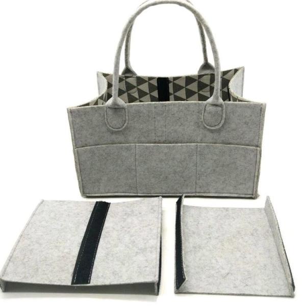 Quality Multi Functional Diaper Organizer Basket With Removable Compartments for sale