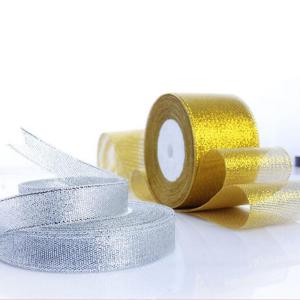 Buy cheap Gold Metallic Ribbon personalized metallic ribbon craft ribbon from wholesalers