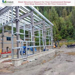 Buy cheap CE Certified Prefabricated Steel Structure Warehouse with Galvanized Frame from wholesalers