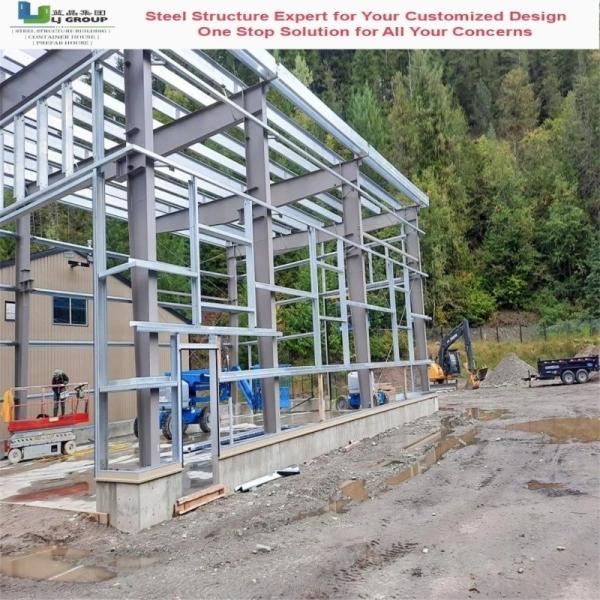 Quality CE Certified Prefabricated Steel Structure Warehouse with Galvanized Frame for sale