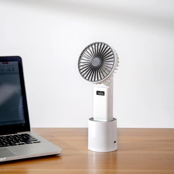 Buy cheap Portable LED Digtial Display 4000mAh Mini USB Handheld Fan from wholesalers