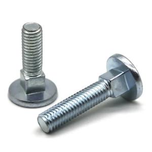 1/4 Thread Square Neck Carriage Bolt SAE J429 Grade 2 Blue Zinc Plated