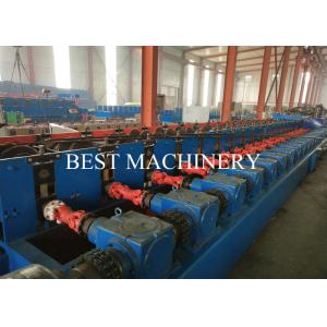 Road Safety Highway Guardrail Roll Forming Machine 22kw Power PLC Control
