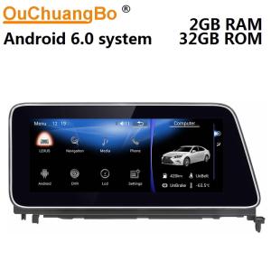 Buy cheap Ouchuangbo car radio gps 4 Core CPU android 6.0 for Lexus RX270 350 450 with gps USB WIFI wifi Bluetooth SWC from wholesalers