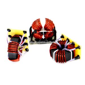 Customized Four Phase Common Mode Power Line Choke Coils, V/H Types, IKP Factory