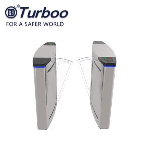 Buy cheap Time attendance pedestrian gate access control portable Waist High Turnstile / Flap Barrier With LED Indicator from wholesalers