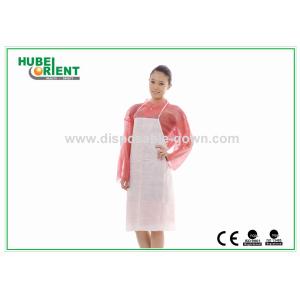 Buy cheap Soft Touching Disposable Non Woven Apron With Thin Neck Gallus from wholesalers