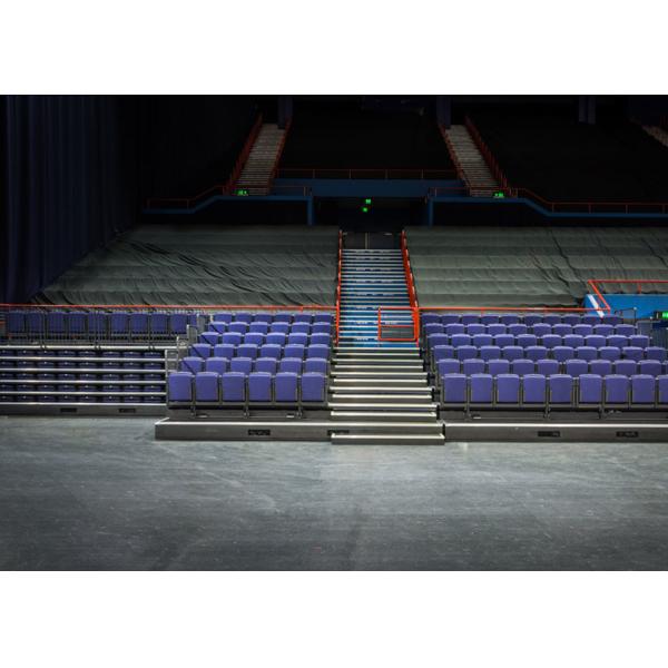 Upholstered Retractable Seating System For Concert Centres / Show Halls