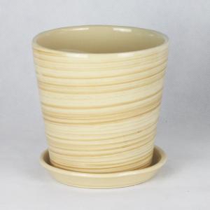 Buy cheap Single Quantity Handcrafted Ceramic Containers Drainage For Flourishing Plants from wholesalers