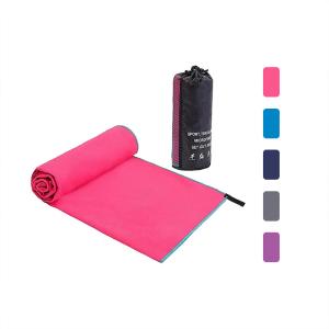 Custom Printed Quick Dry Fast Drying Gym Yoga Sports Microfibre Towel With Mesh