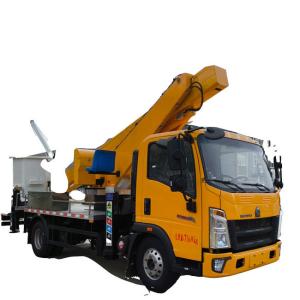 HOWO Small 4X2 4x2 4x4 25M 30M Truck Mounted Aerial Working Platform/Aerial
