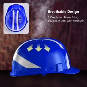 Buy cheap CE EN397 Height Blue Safety Helmet For Electrical Work Workplace Safety Equipments from wholesalers