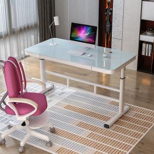 Buy cheap Mail Packing Y Eco-Friendly Partical Board Adjustable Desk White PC Game Computer Table from wholesalers
