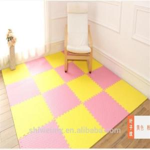 Plain interlocking EVA soft foam exercise floor mats