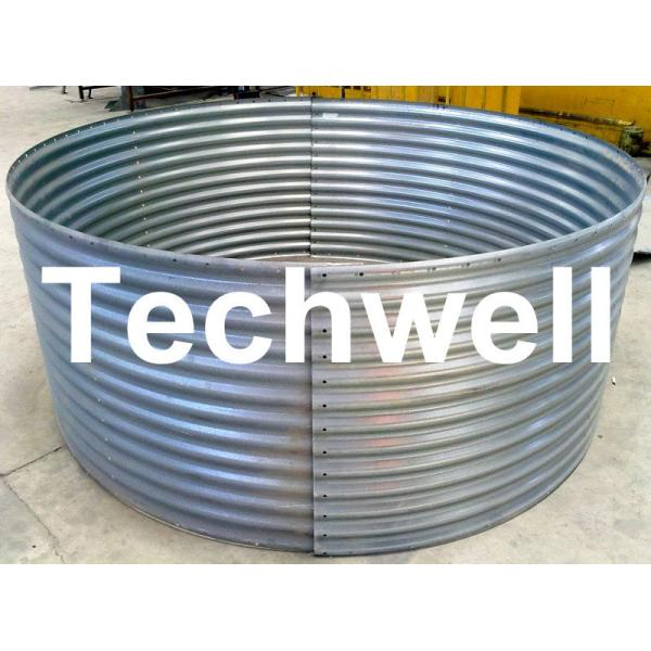 Buy cheap 2.5 - 4.0mm Steel Silo Corrugated Panel / Sheet Roll Forming Machine With PLC System from wholesalers