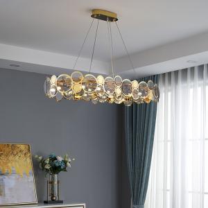Buy cheap Modern chandelier lighting smoke gray glass round luxury crystal ceiling chandelier lighting(WH-CY-213) from wholesalers