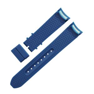 22mm Curved Rubber Watch Strap Water resistant SGS Certification