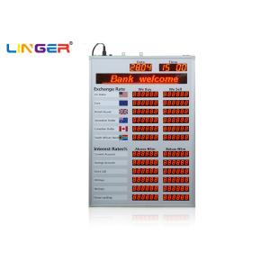 Buy cheap Aluminum Frame Indoor Led Excharge Rate Display Board With 12 Rows And 2 Columns from wholesalers