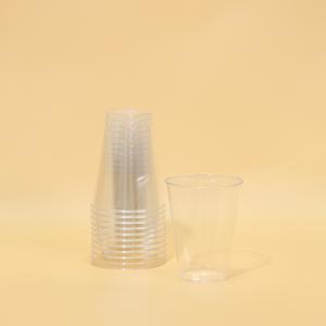 8 Oz Round Disposable FDA PS Plastic Cups with Custom Logo Print