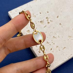 Buy cheap 16cm Anniversary Shell Charm Bracelet Stainless Gold Link Bracelet Womens from wholesalers