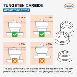 Buy cheap Tire Stud Screws with 6/7/8/9/10 MM Length and 12 MM Diameter for Repairing Worn-Out Tires from wholesalers
