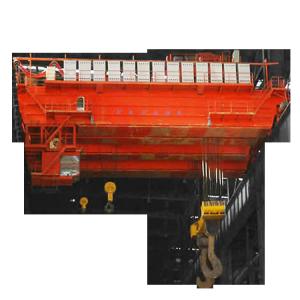 Buy cheap 74 Ton Double Girder Cabin Control EOT Casting Crane from wholesalers