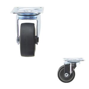 Buy cheap Swivel Rubber Light Duty Casters 66lbs Single Wheel Capacity from wholesalers