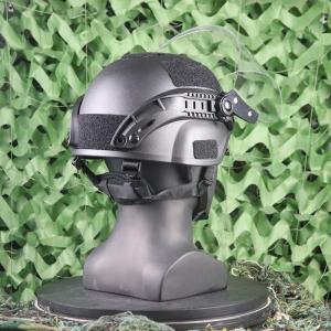 Tactical Helmet with PC - protected Transparent Visor Riot - control Helmet FAST