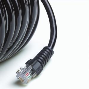 Buy cheap RJ11 RJ12 Spiral Telephone Cable 6ft 24AWG 350MHz Shielded from wholesalers