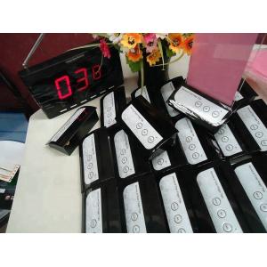 Buy cheap restaurant wireless calling system with 5 table callers for guest and 1 display receiver for waiter from wholesalers