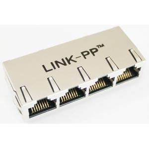 Buy cheap 1 x 4 PDH Filter Multi-port RJ45 Connector with Transformer , Side Entry from wholesalers