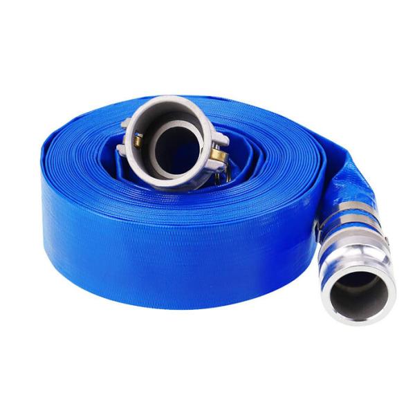 Buy cheap 4 Bar Working Pressure PVC Layflat Hose 2 Inch 1mm - 3.5mm Thickness With Camlock Coupling from wholesalers