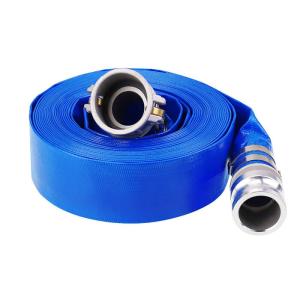 Buy cheap 4 Bar Working Pressure PVC Layflat Hose 2 Inch 1mm - 3.5mm Thickness With Camlock Coupling from wholesalers