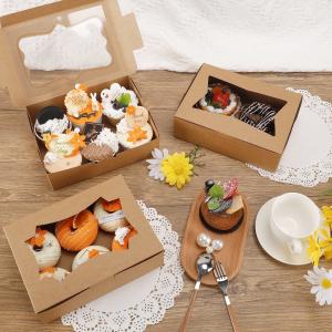 Buy cheap Cookie Bakery Boxes Pastry Muffins Dessert Party Favor Boxes Cupcakes with Window from wholesalers