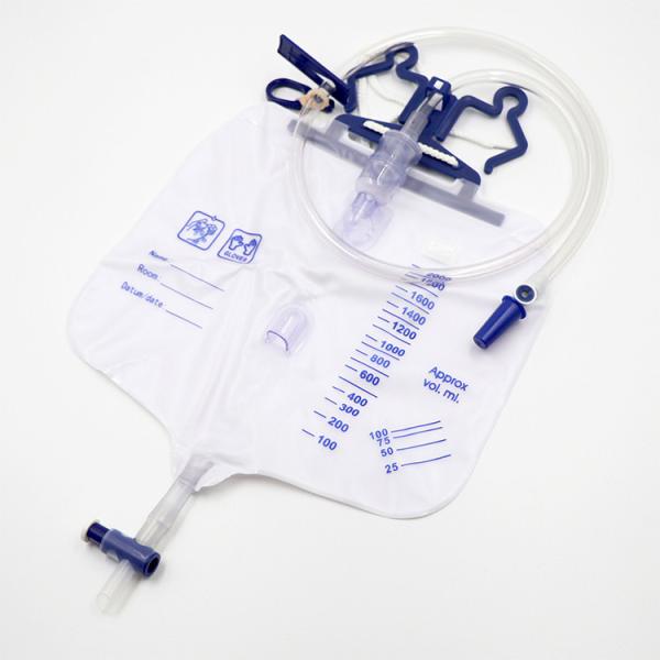 Quality Disposable PVC Urine Collection Bag , 2000ml Foley Catheter Bag for sale
