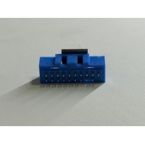 20-Pin IDC Dual-Row Enclosed Male Connector, Pin-Header Type, Exposed 3.2mm,