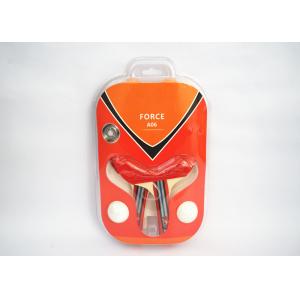 Buy cheap Line Handle Table Tennis Set 2 Bats With 2 White ABS Balls With Pimple In Rubber from wholesalers