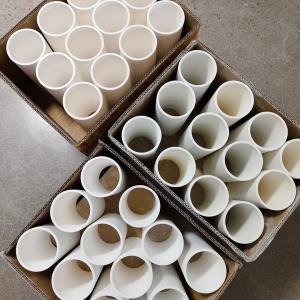 Hot Pressed White Boron Nitride Insulation Sleeve Ceramic Parts For Polycrystall