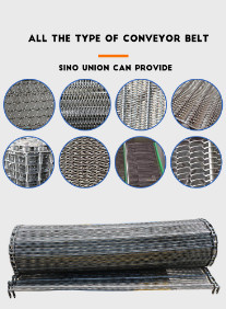 304SS Expandable Sheet Metal Diamond Mesh Panels Conveyor Belt