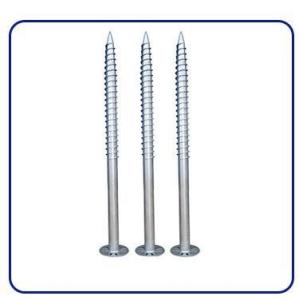 Buy cheap U Shape Galvanized Steel Ground Screw Pile with Customized Helix 0.276" Tube Thickness from wholesalers