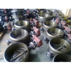 Gearbox Operated Butt Welded Eccentric Butterfly Valve 16'' Three Eccentric